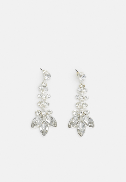 Earrings silver clear