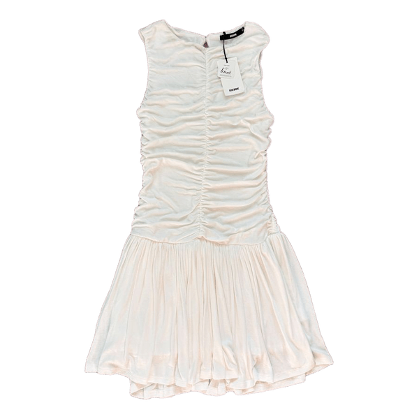 Bik Bok white ruched dress
