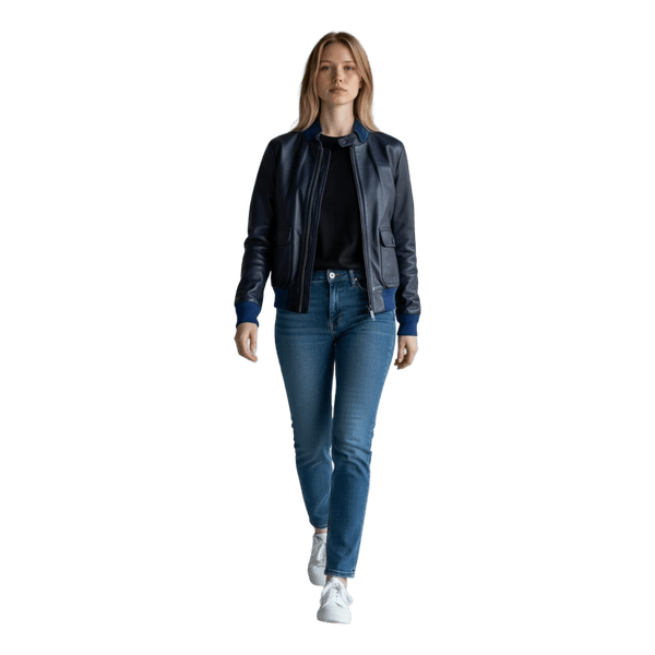 Navy bomber jacket