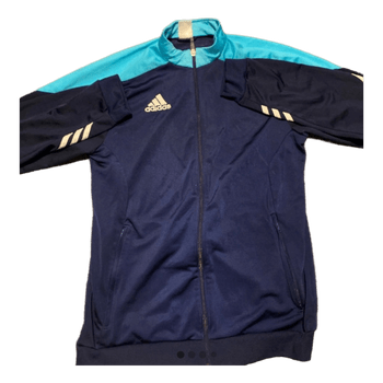 Sininen adidas verryttelytakki