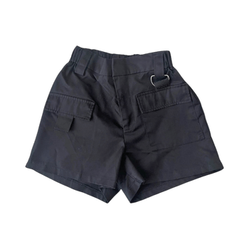 Musta kangas shortsit