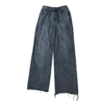 Black wide leg jeans