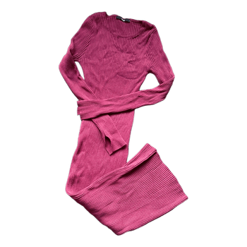 Midi ribbed dress