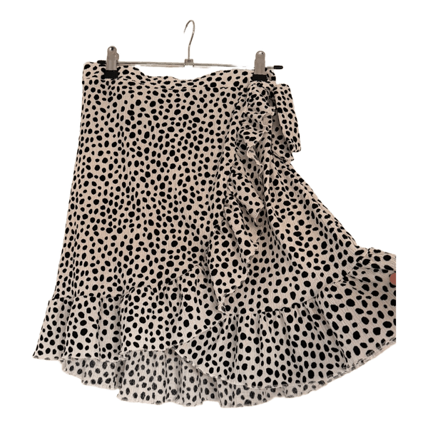 Black white polka dot skirt