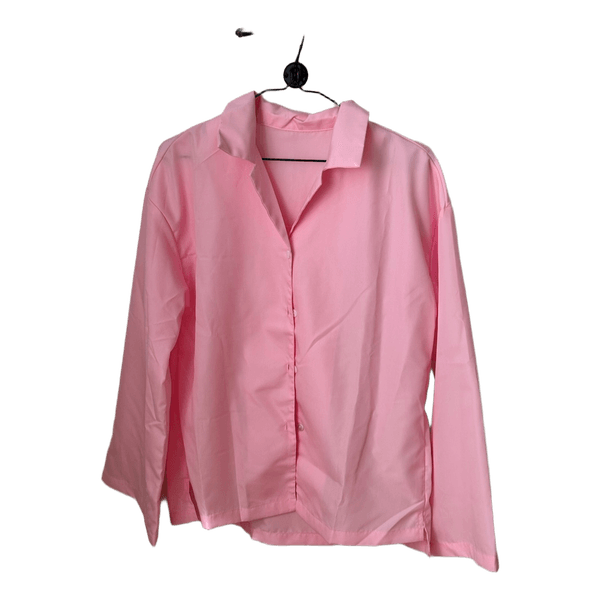 Pink langærmet skjorte