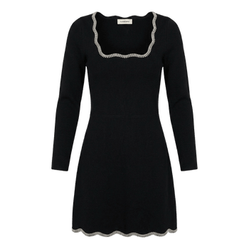 Sandro black rhinestone dress