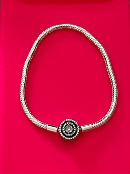 Pandora silver charm bracelet