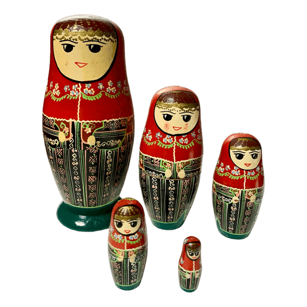 Wooden matryoshka dolls
