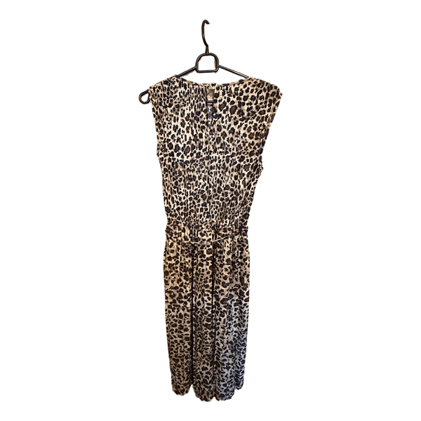 Leopard print pleated dress size S