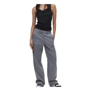 Grey cargo trousers