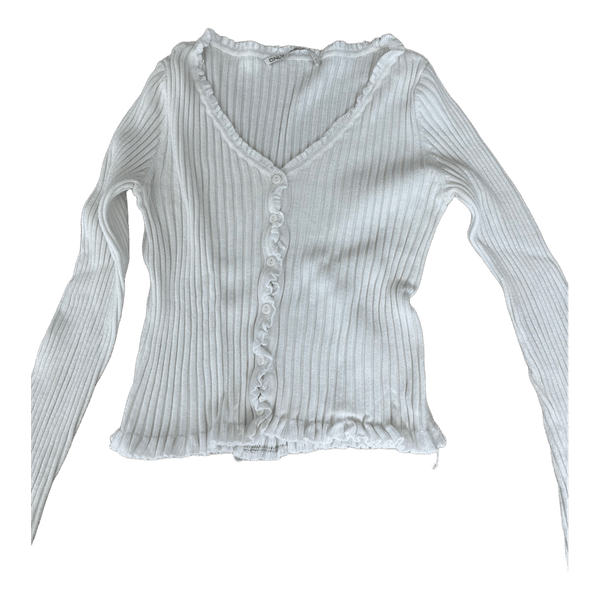 Hvid cardigan