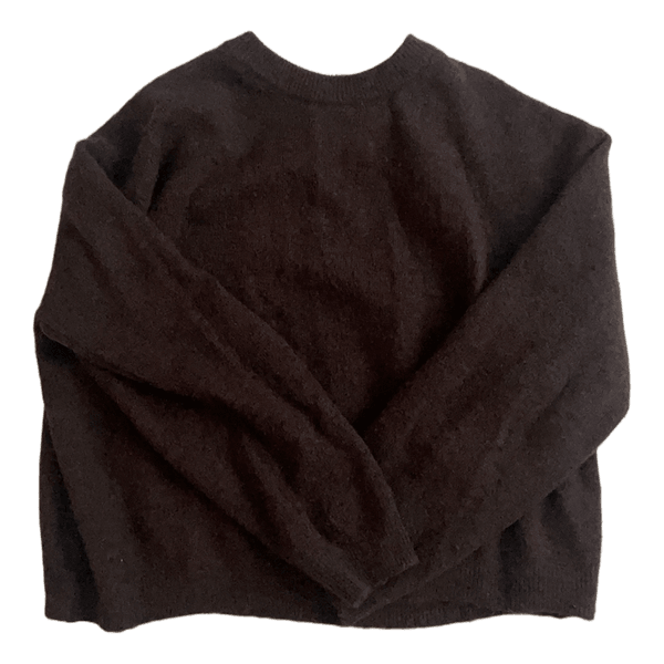 Brown knit sweater