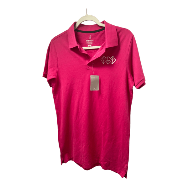 Rožiniai Elevate polo marškinėliai
