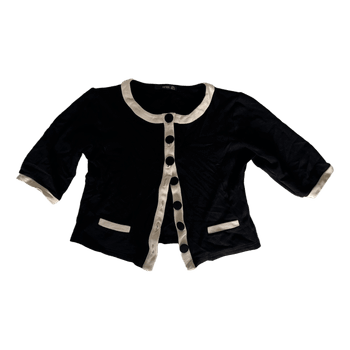 Black buttoned cardigan