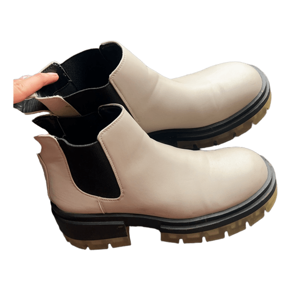 Beige chelsea støvler