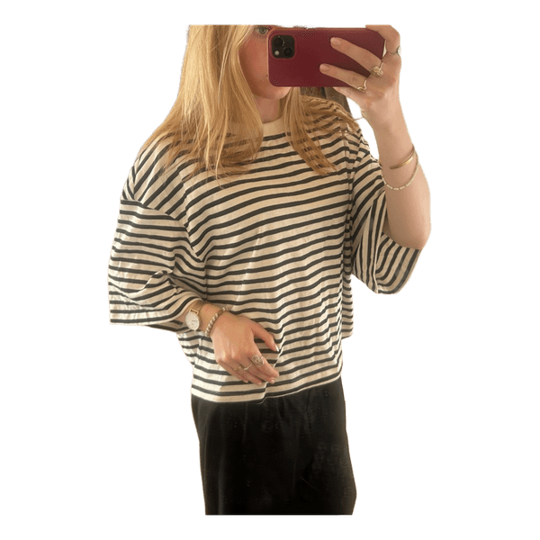 Stribet oversized t-shirt