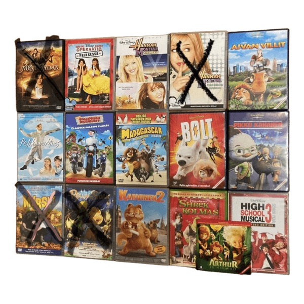 Lasten DVD setti