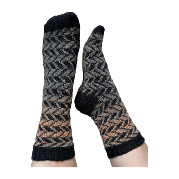Handmade wool socks