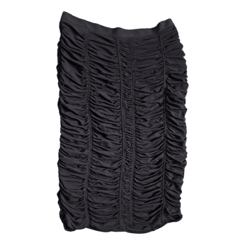 Burberry black ruched skirt