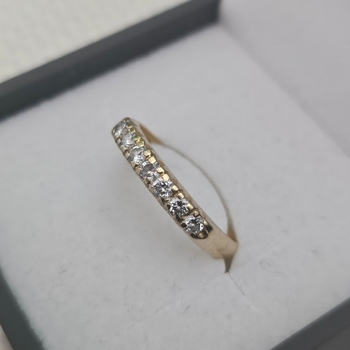Rivi- timanttisormus, 18K, n. 0.30ct, kotimainen