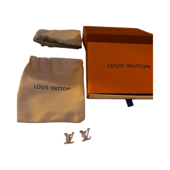 LV crystal logo earrings