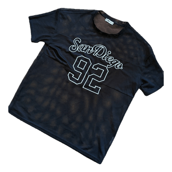Black mesh sports t-shirt