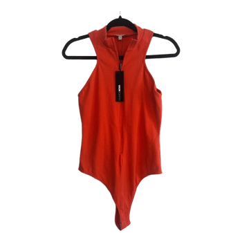 Fashion nova orange ribbed bodysuit
