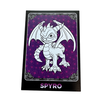 Skylanders Giants ”Colour Me In” Spyro C4 keräilykortti (2012)