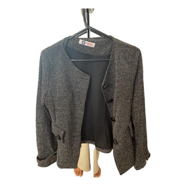 Sort tweed jakke