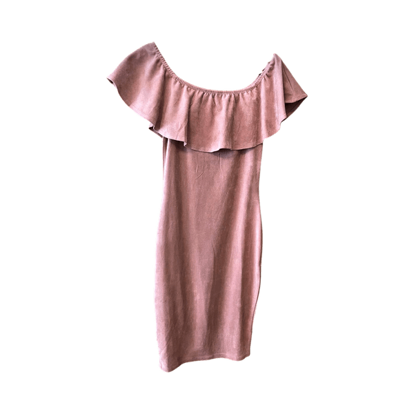 Pink off-shoulder dress