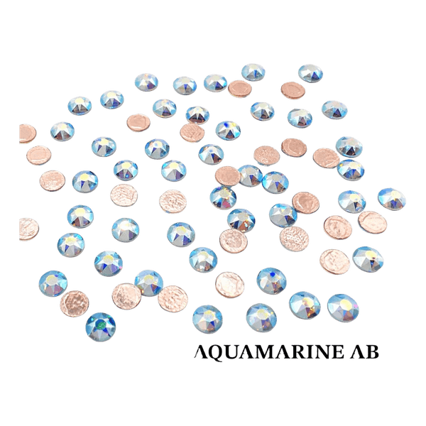 Swarovski Aquamarine AB Hotfix Crystals SS20 (4.6–4.8 mm) – 144 pcs