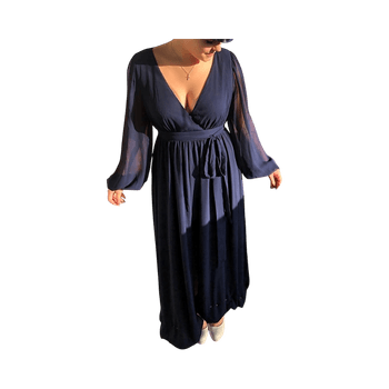 Navy blue maxi dress