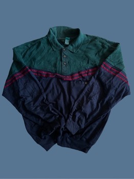 Green and blue polo
