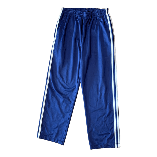 Blue striped track pants