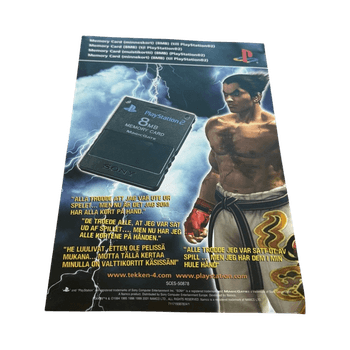 PS2 Tekken 4 Analog Controller / Memory Card flyer SCES-50878