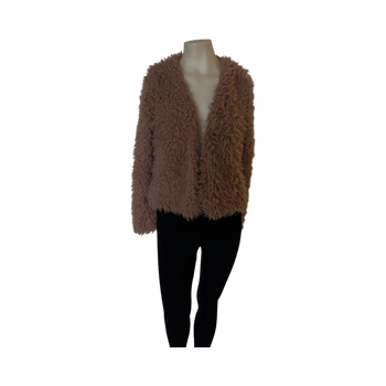 Ginatricot vaaleanpun  tekoturkistakki xs/s