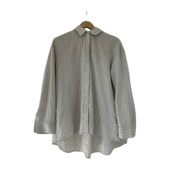 Beige long sleeve shirt