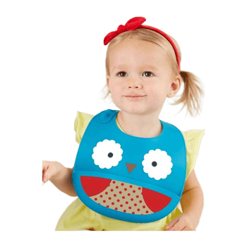 Our zoo fold & go silicon bib kids' item