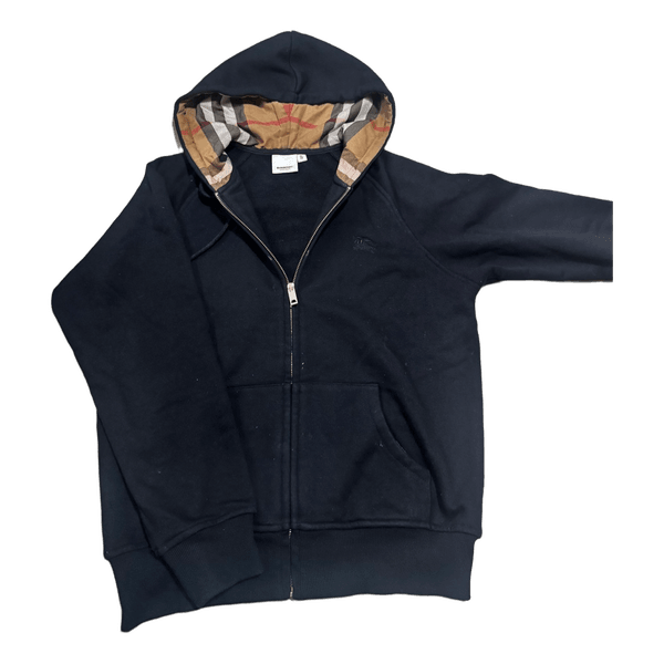 Black Burberry zip hoodie