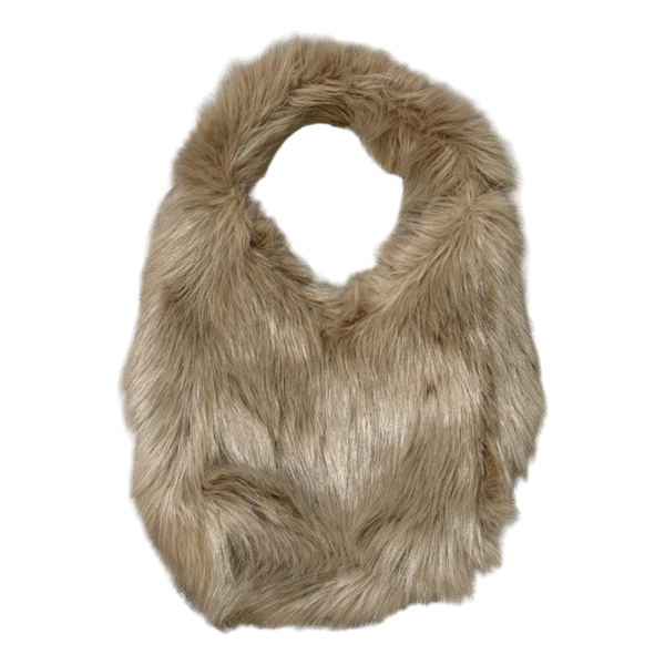 Beige tekoturkis laukku