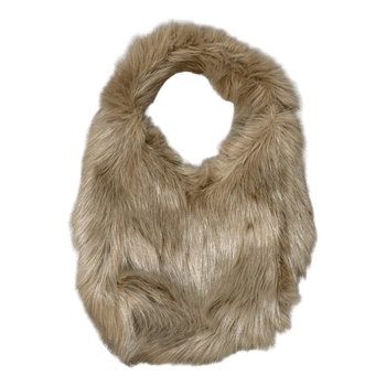 Beige tekoturkis laukku