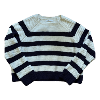 Striped knit sweater