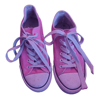 Pink canvas sneakers