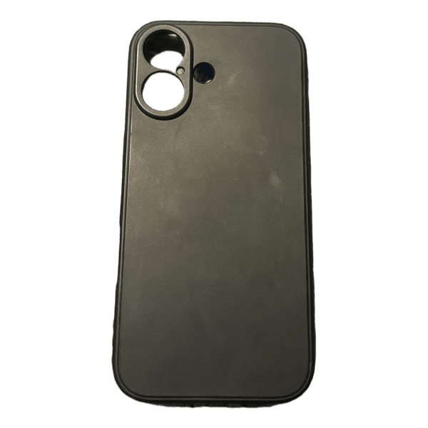 Musta puhelimen suojakuori iphone 16