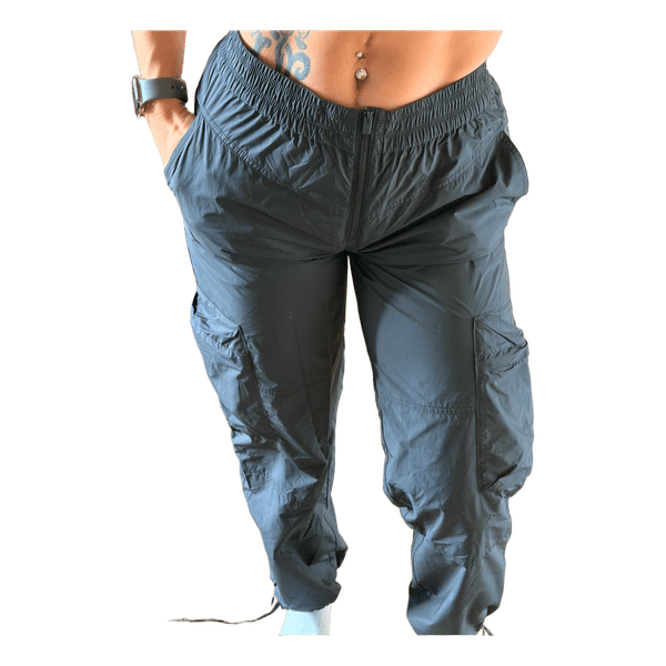 Black cargo trousers
