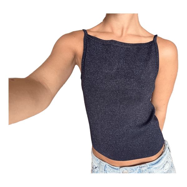 Neo noir glitter top