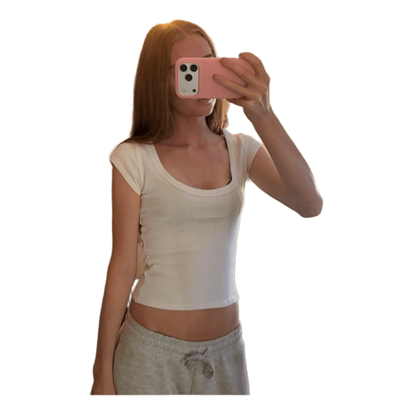 Hvid t-shirt
