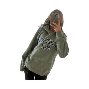 Green hoodie