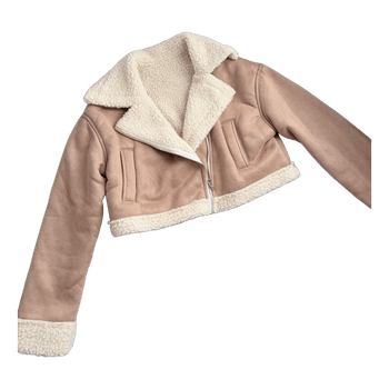 Beige faux shearling jacket Size XS