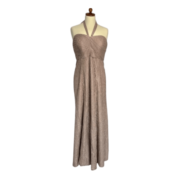 Jenny Yoo Topaz Lace Maxi Dress Sz 42 Wedding Party